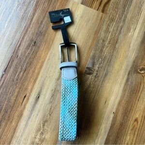 Walter Hagen Men’s Golf Plaid Stretch Olive Gray Belt Size XL 42 – 44 SKU#B2403